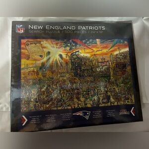 NFL Joe Journeyman Puzzle with Red and Blue Accents
